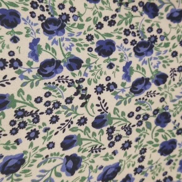 💕FAME AND PARTNERS💕 The Winslet Dress ~ Blue Floral Print US 2 Wrap Dress - Picture 11 of 14